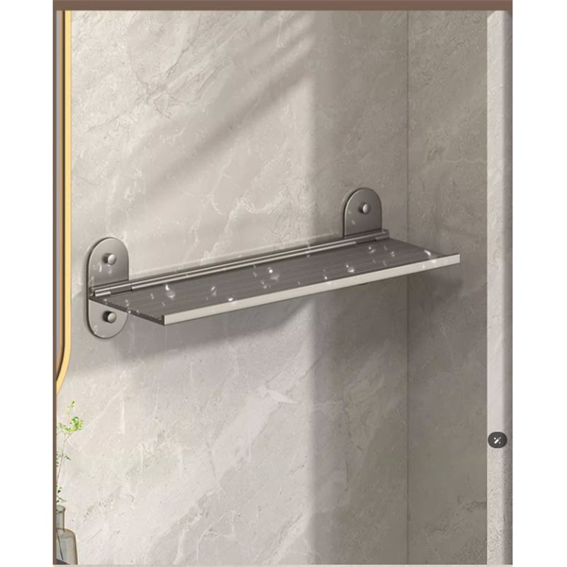 Étagère pliable de 30 cm, Étagère pliable murale, rangement mural salle de bain, support de lavabo mural, Étagère murale sans perçage - 6