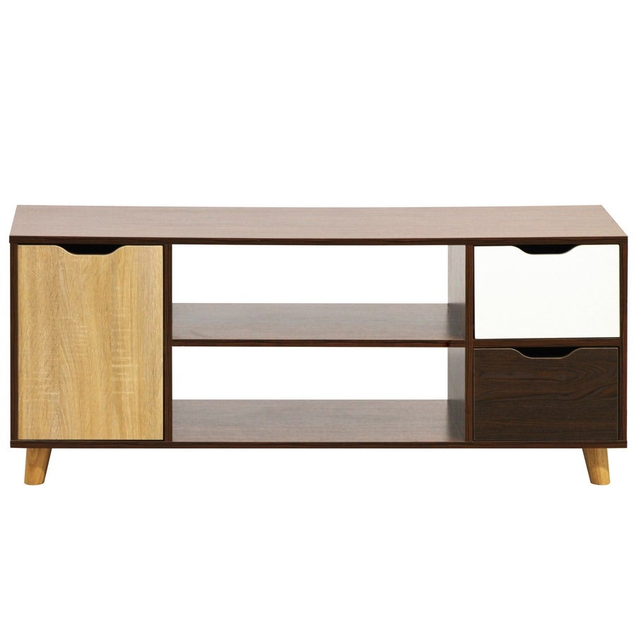 Mobile tv moderno in legno zebrano 120x50 cm - 4