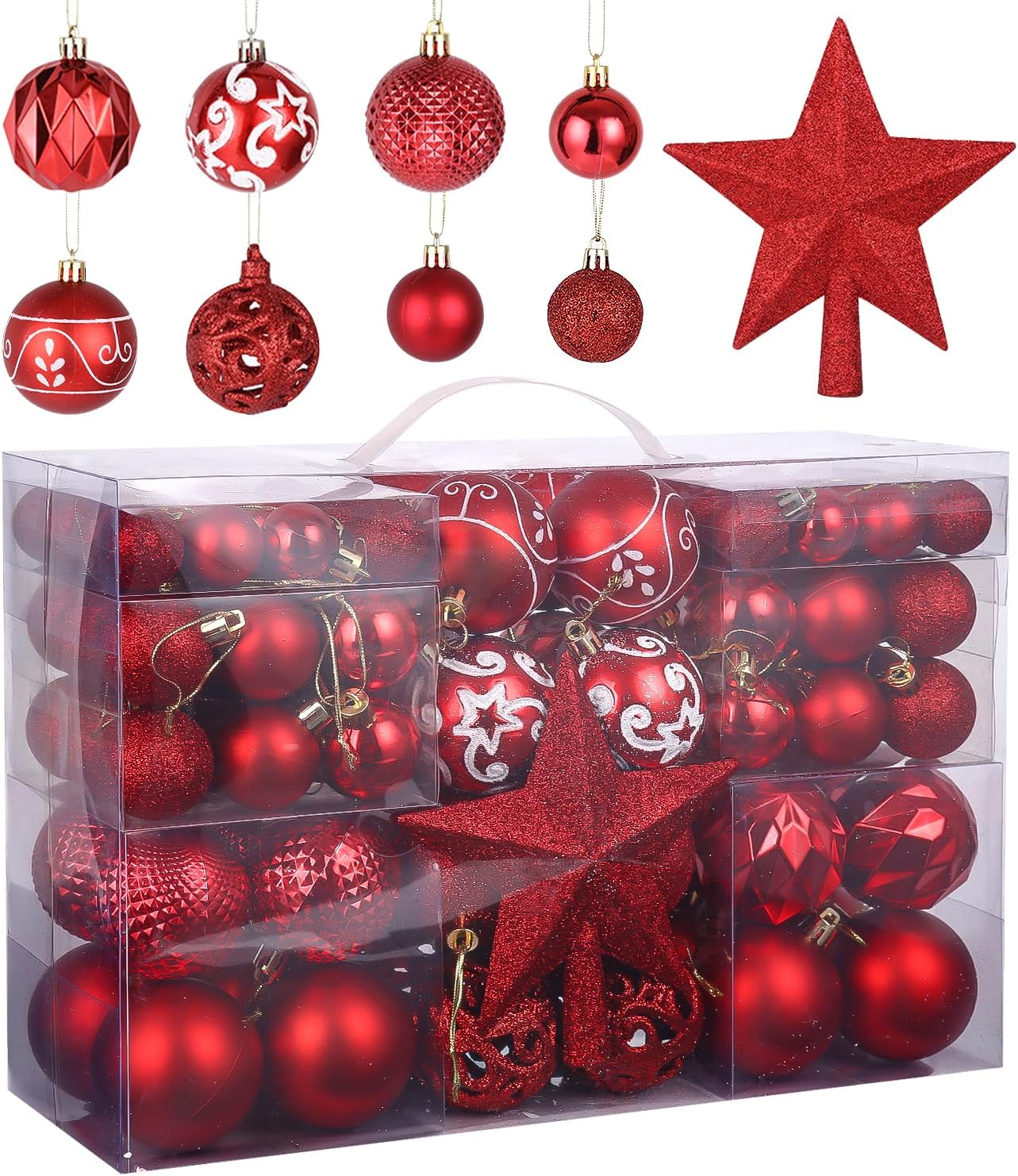 Lot de 2 essuies de vaisselle - Rouge/cadeaux - HOME | H&M BE