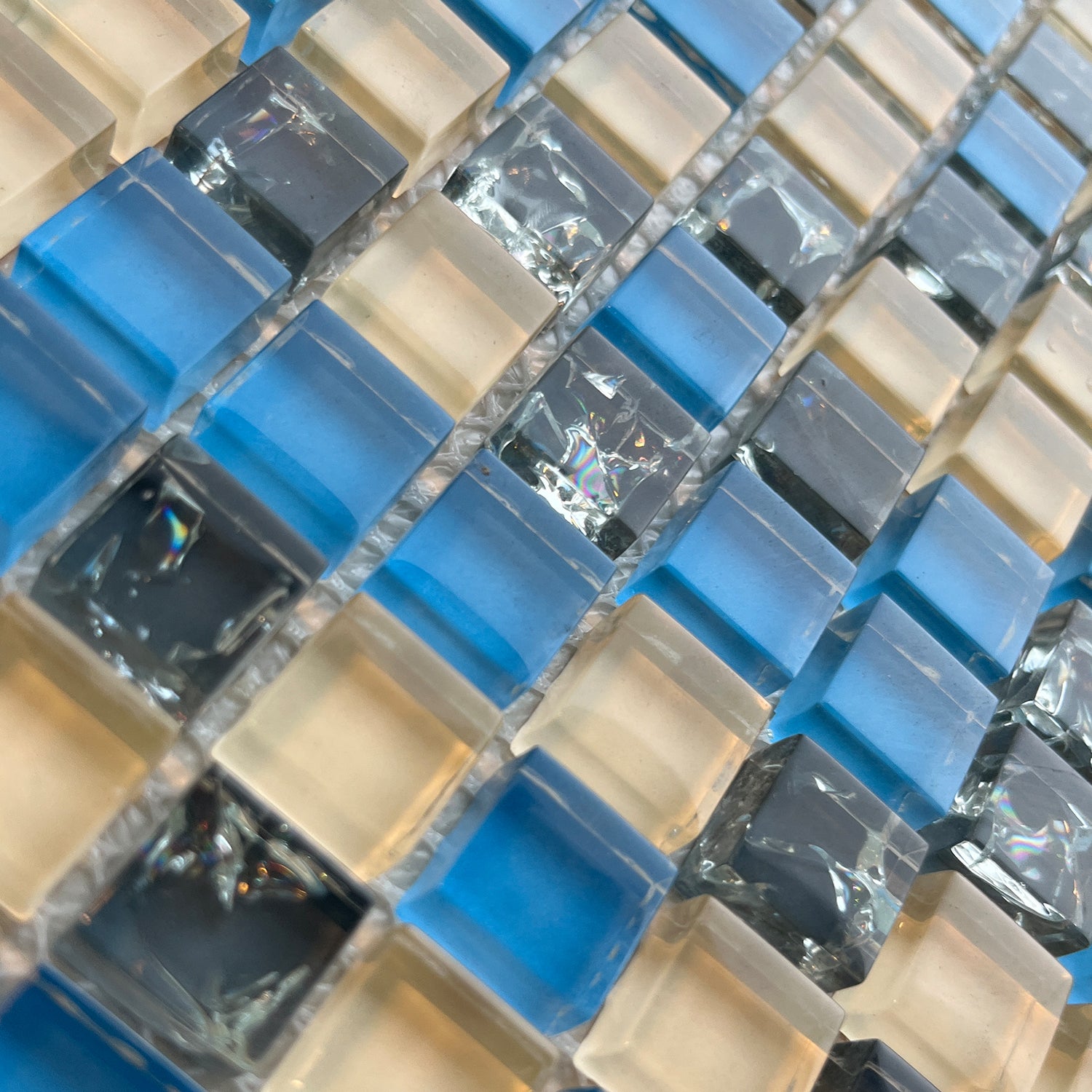 Mozaika szklana na siatce – Opakowanie 3 m²