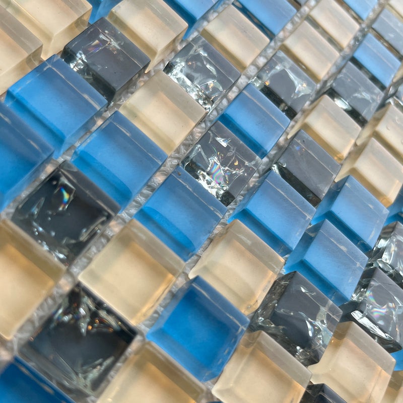 Mozaika szklana na siatce – Opakowanie 3 m²