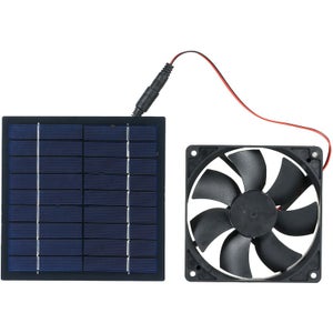 Ventilatore Solare,Ventilatore da Campeggio con Pannello Solare,4 Velocità Ventilatore Portatile,Ventilatore Ricaricabile con Luci LED,7800mAh Ventilatore a Batteria per All'aperto (Verde