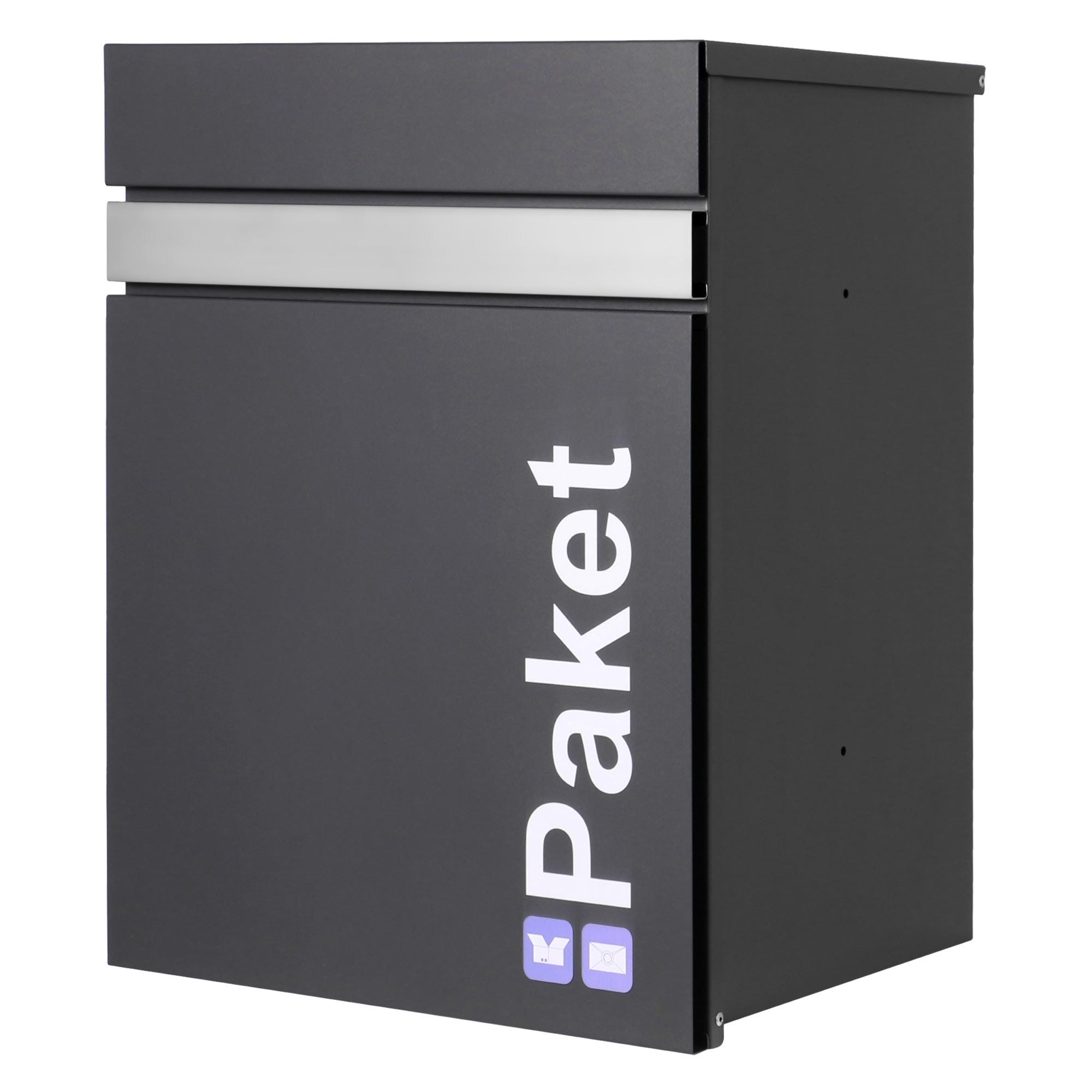 Cassetta Postale Esterna AMIG - In Acciaio Nero Per Parete O Recinzione 37x32x10,5 Cm - Foto 12