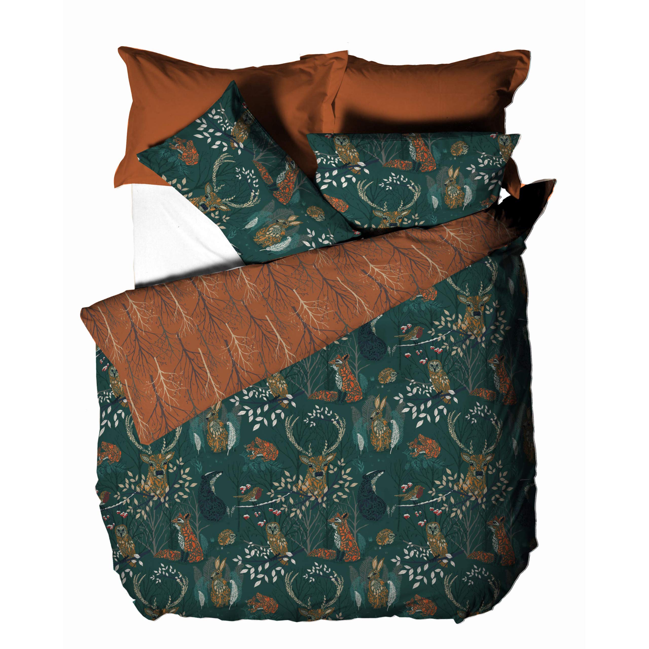 Set Copripiumino DOZ By SIJO In Viscosa Di Bambù Biologico, King Size 269x228 Cm, Morbido E Rinfrescante, Con 2 Federe E 8 Passanti