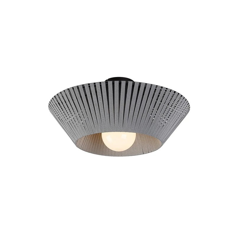 Lampa sufitowa REVAN czarno-popielaty 1xE27x6W tkanina wym:19x40x40cm IP20 Rabalux