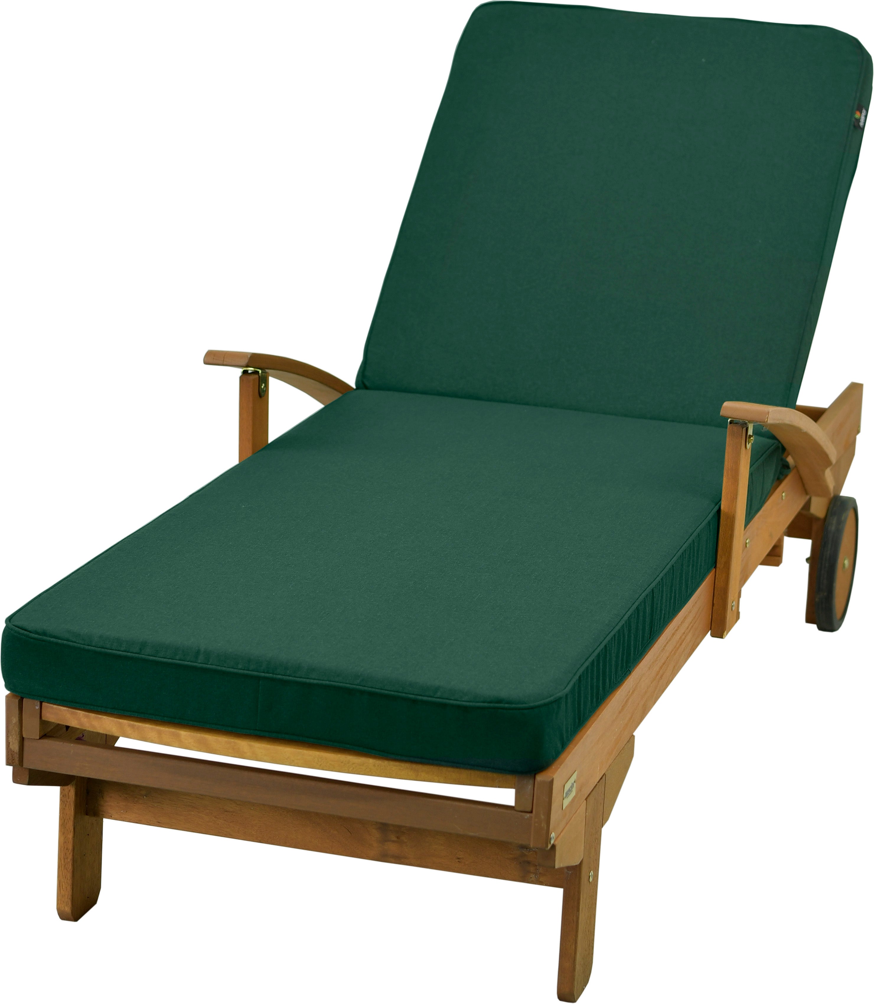 Poduszka na leżankę ogrodową AMPO wodoodporna ciemny zielony 1 szt.