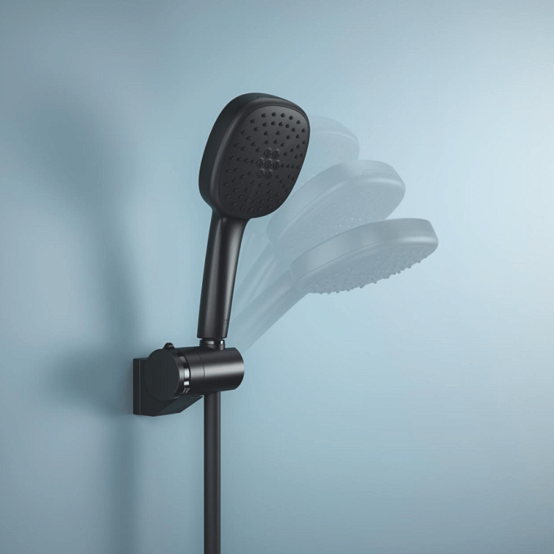 Support mural douchette orientable GROHE Vitalio Universal Noir - 3
