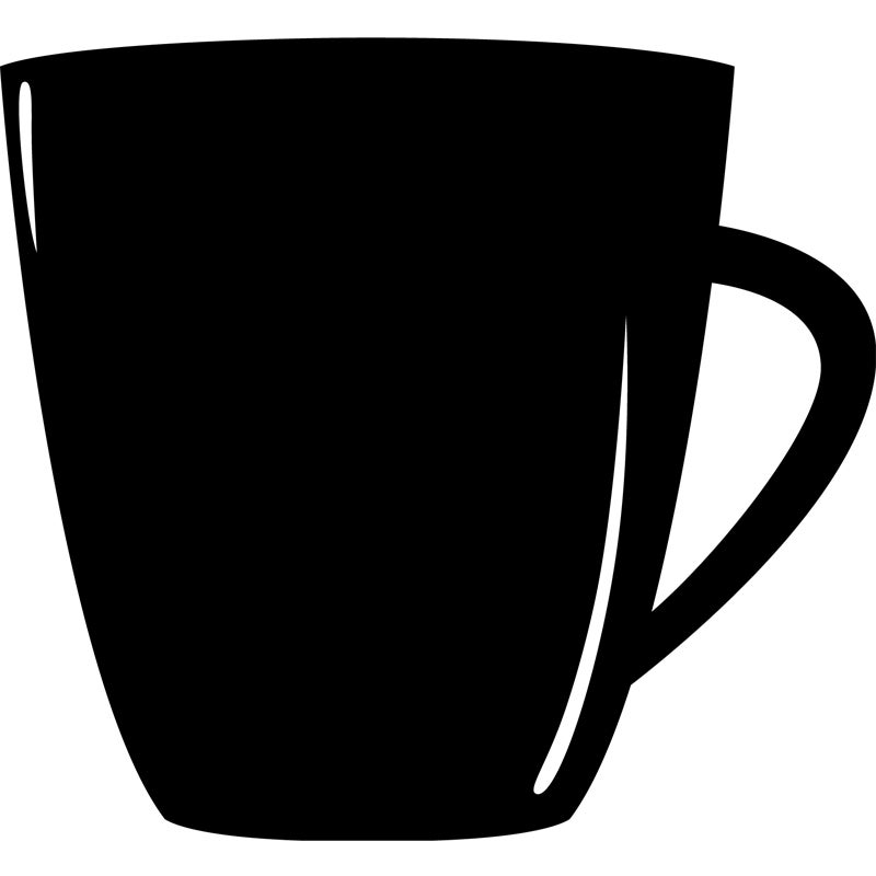 Adesivo ardesia Tazza di caffè - Sticker adesivo - adesivi murali - 65x70cm - 2