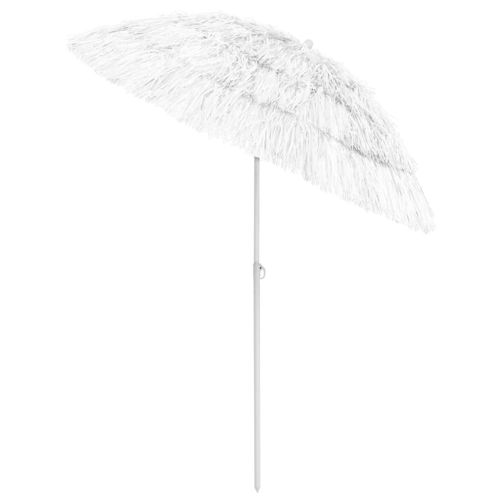 Parasol de plage Blanc 180cm - 4