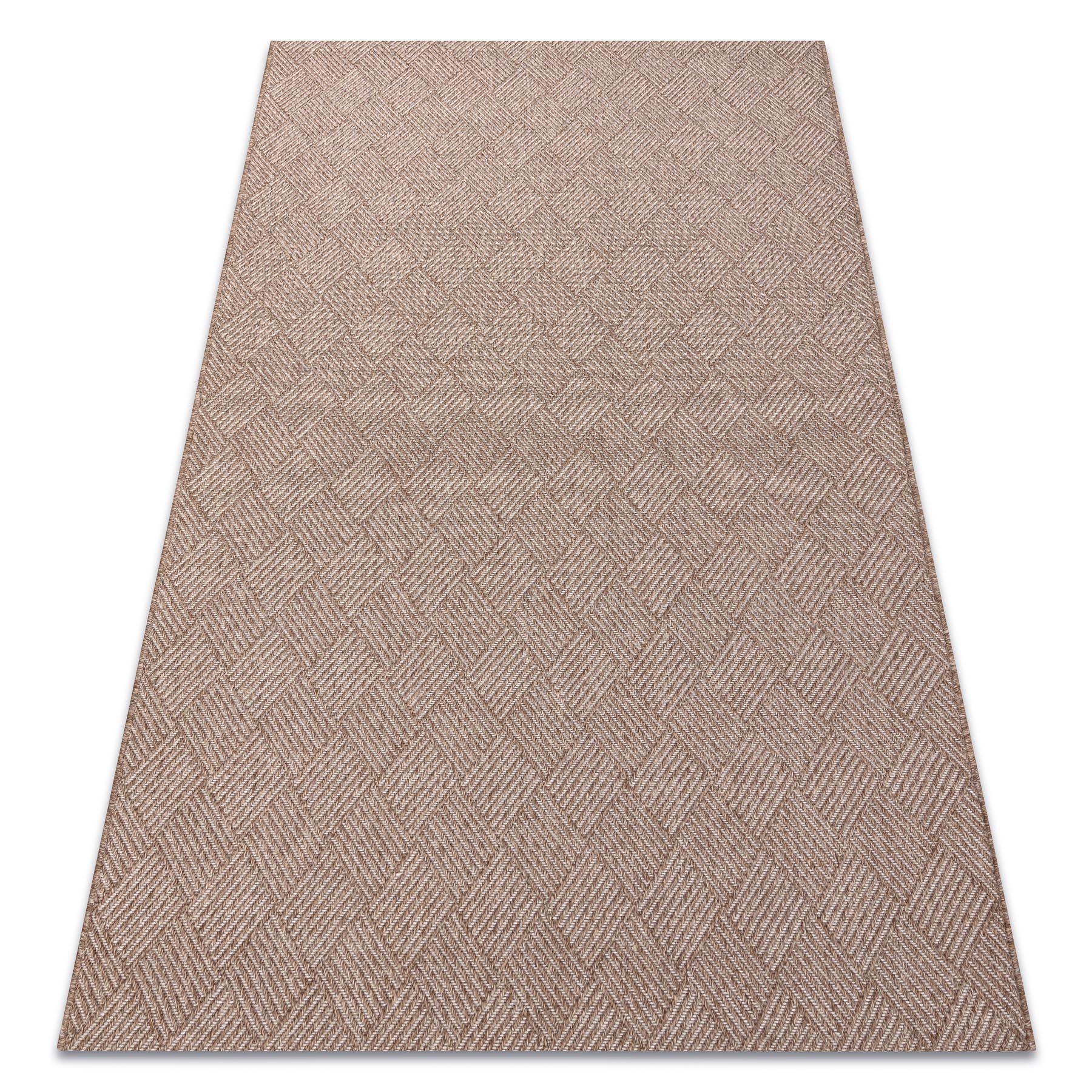 Dywan HOUSE SZNURKOWY SIZAL 40350 Romby, płaskie tkanie, efekt wełny beż 80x150 cm
