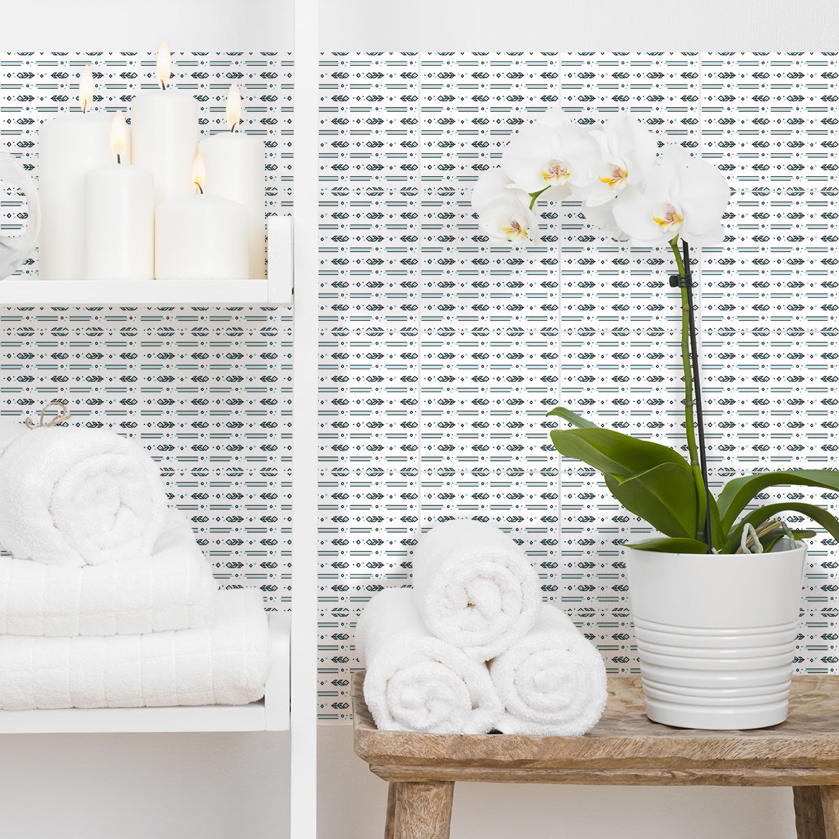 24 adesivi piastrelle di cemento etnico Odina - Sticker adesivo - adesivi murali - 24stickers20x20cm - 3