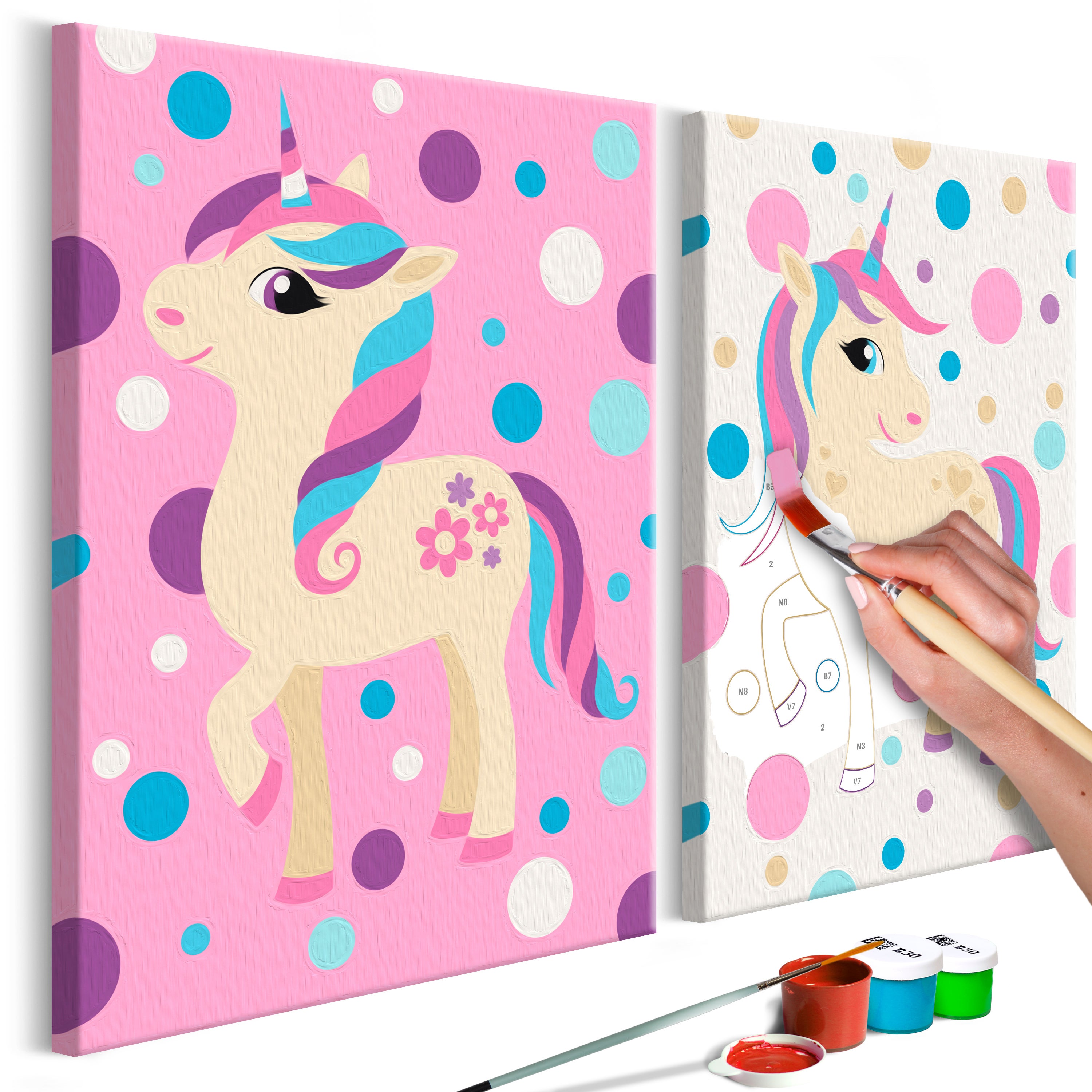 Whatstem DIY Pittura Unicorno Kit Arte E Artigianato Set Per