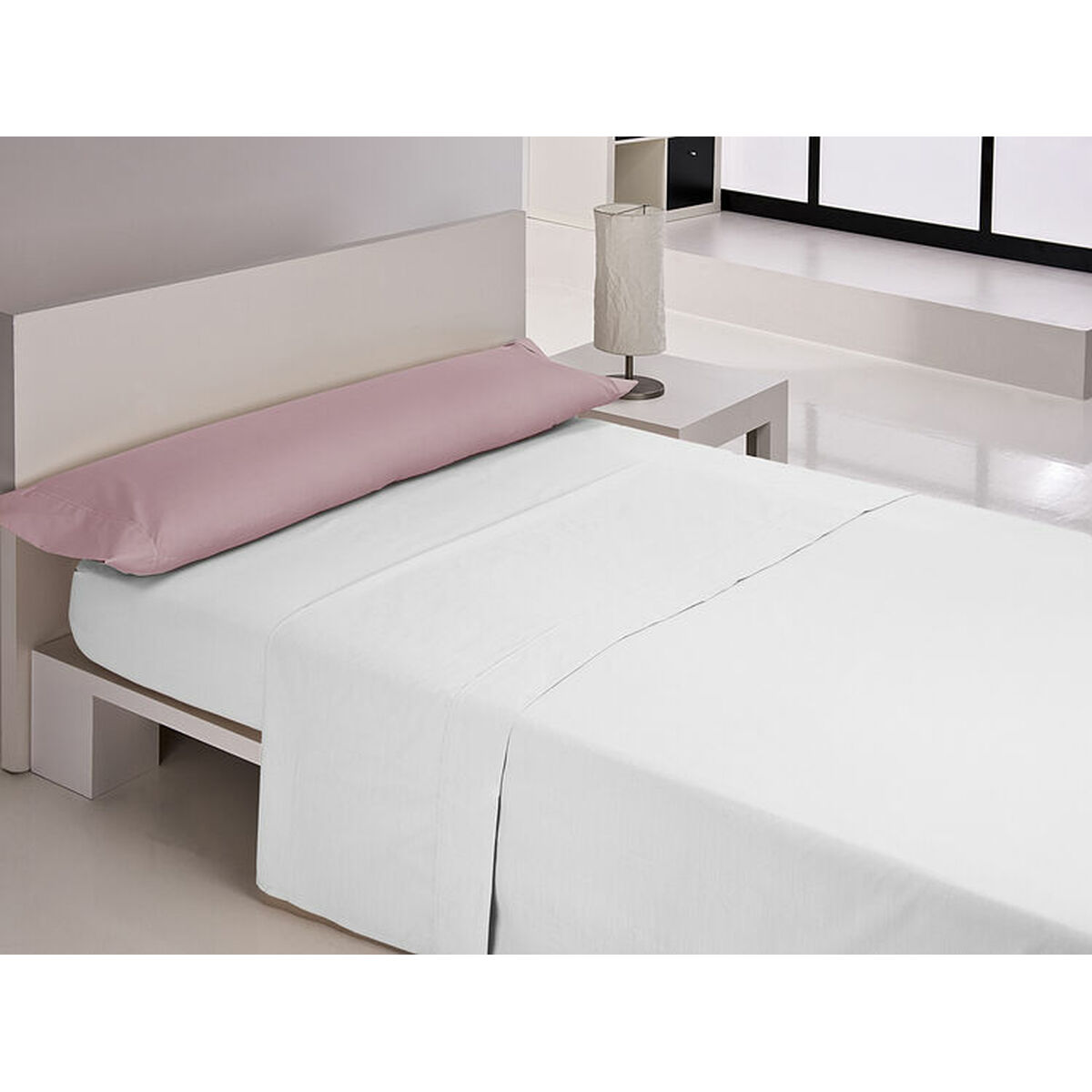 Funda de almohada happy home mix colors lila cama de 180/200 144 hilos 45 x 100 cm (2 unidades)