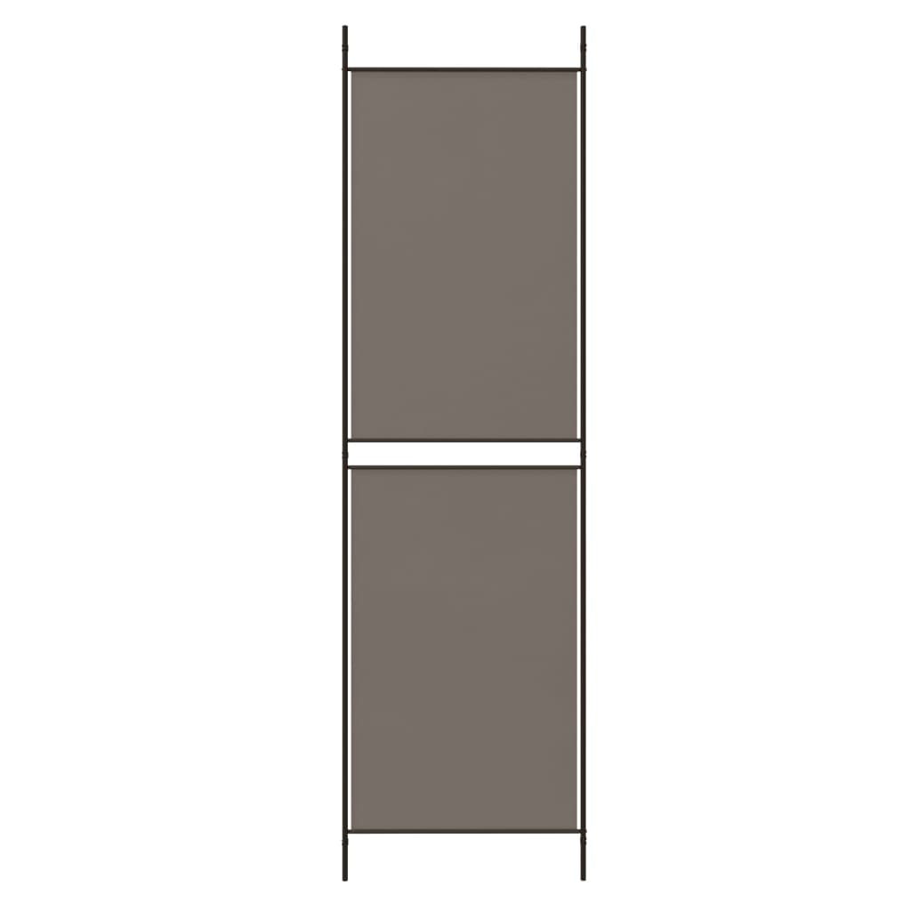 Cloison de séparation 4 panneaux en tissu gris anthracite 200x180 cm - COMFORTXL - 6