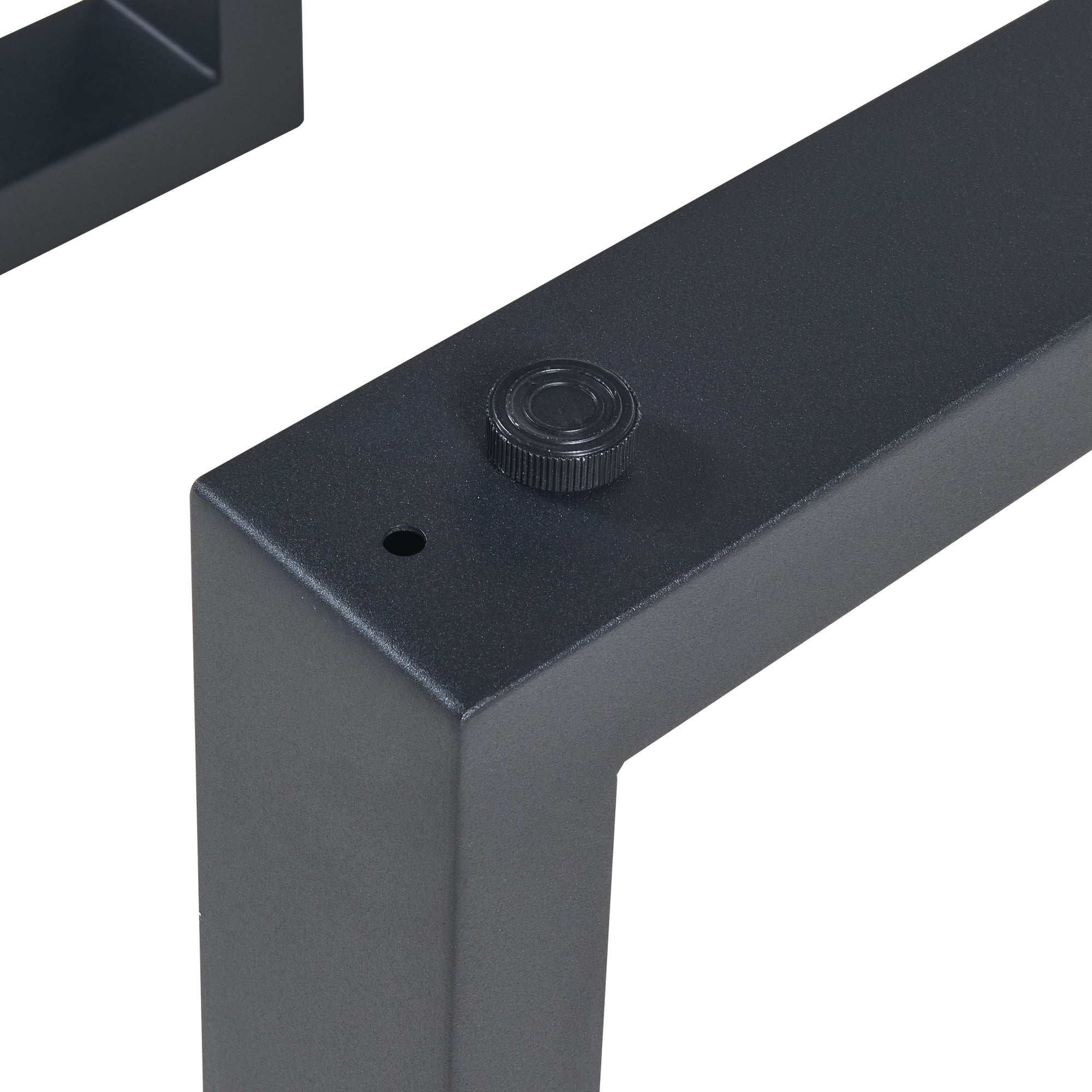 Lot de 2 pieds de table Makers acier 43 x 30 cm noir [en.casa] - 8