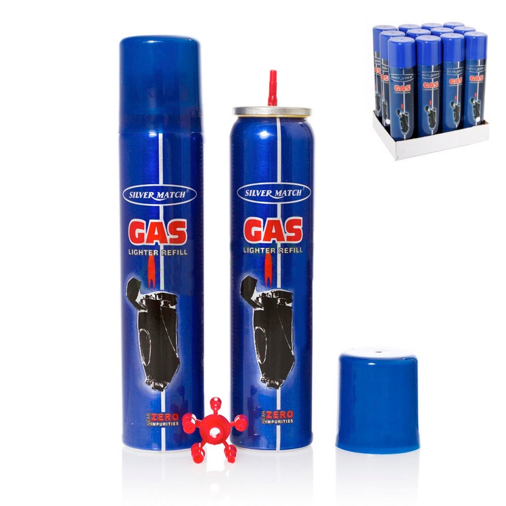 Cartuccia di ricarica gas Silver Match per accendini 300ml - 3