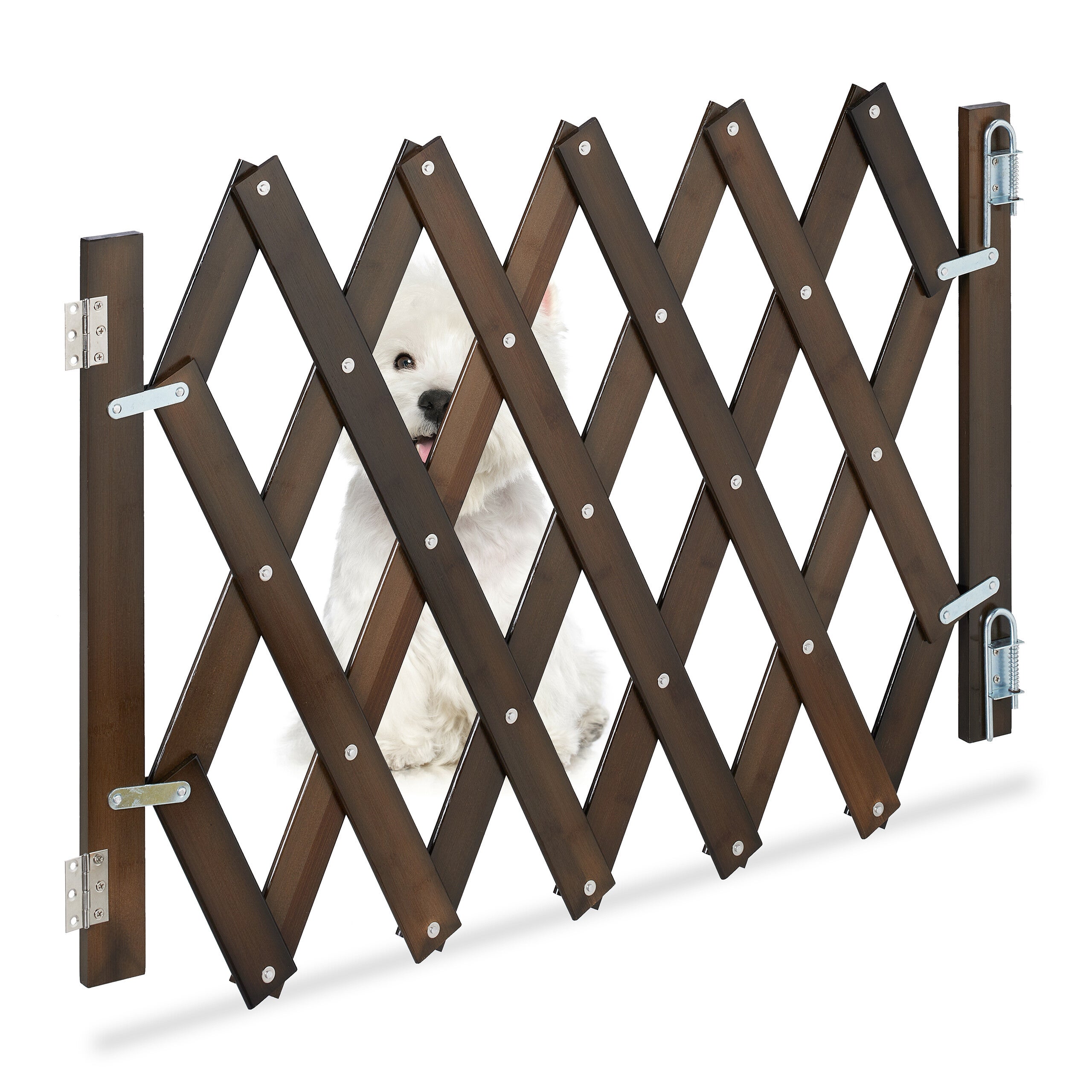 Relaxdays de sécurité blanche - barrière pour chien - sans perçage