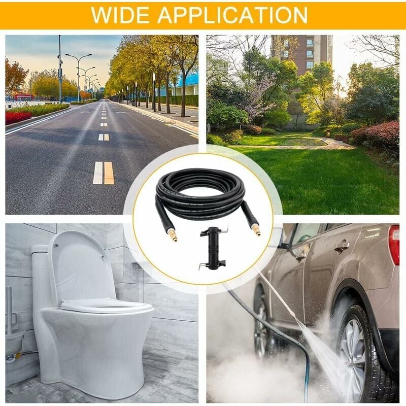 Tuyau de rechange pour nettoyeur haute pression Karcher K2 K3 K4 K5 K6 K7 Tuyau de nettoyage haute pression Connecteur rapide (6m） - 3