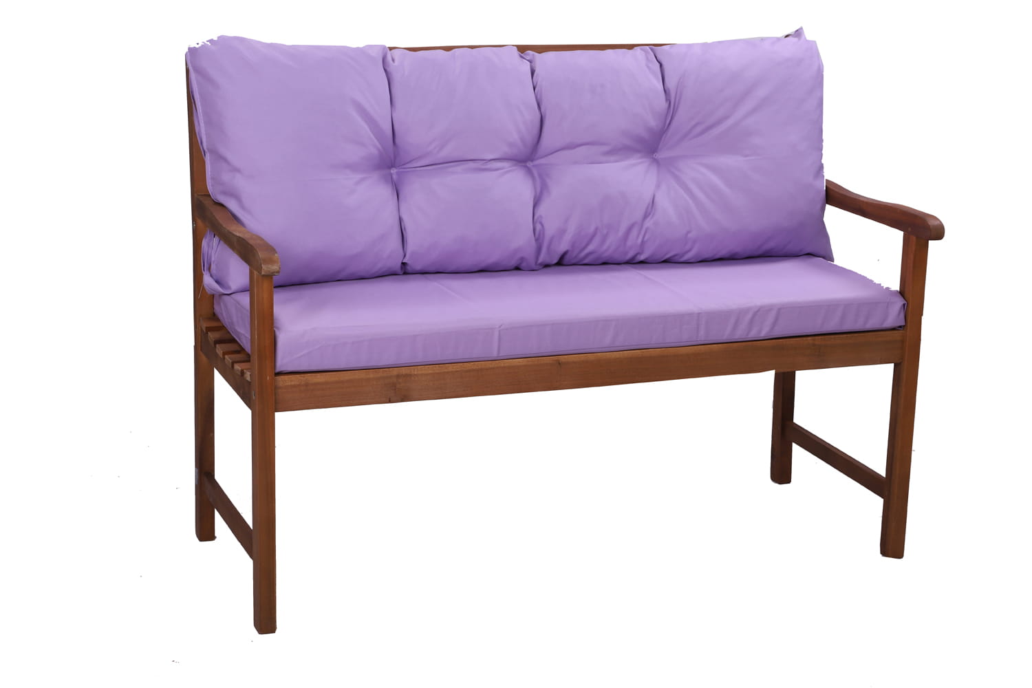 Cojín para banco 120 x 50 x 50cm, cojines para columpio de jardín, cojín exterior morado claro