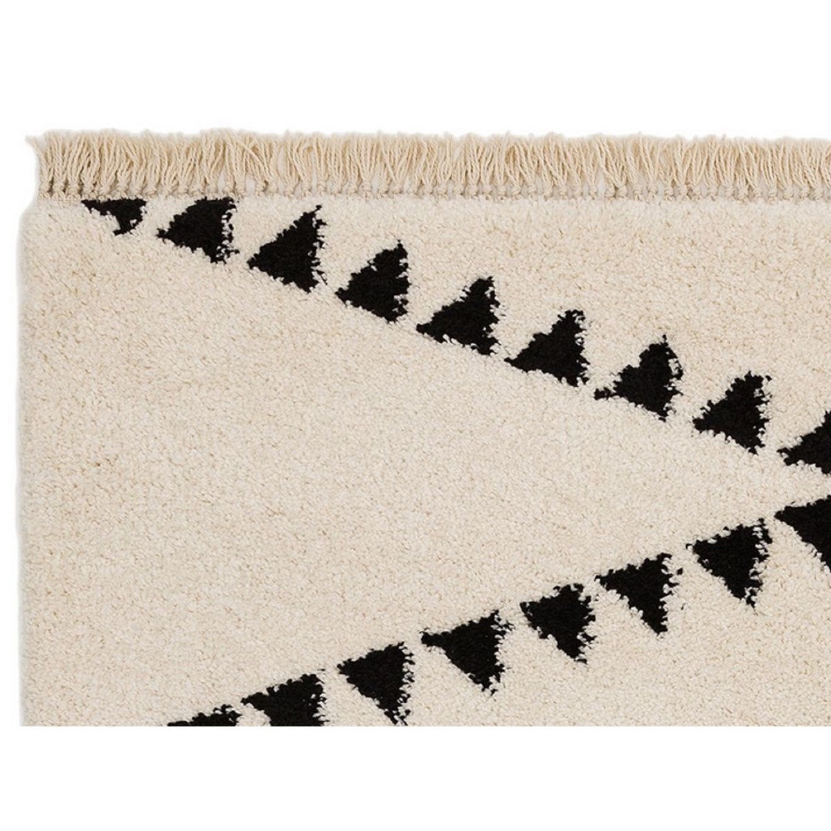 Tapis style berbère à franges effet laine DIKO 120x170 cm - 2