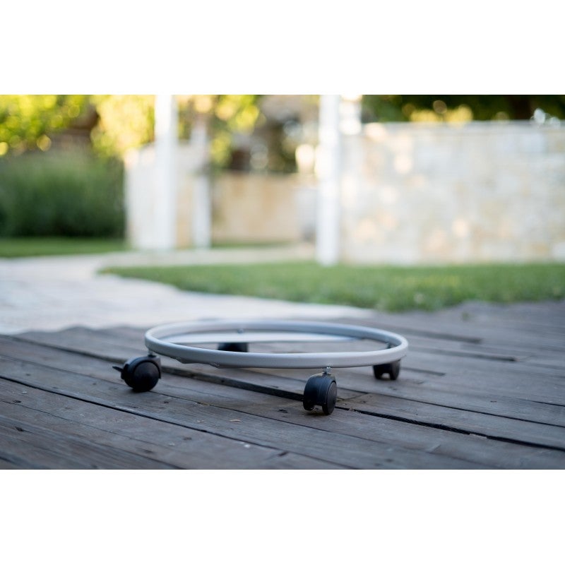 Chariot à Plantes Silverline - Carré 60kg - 4 Roulettes - En Bois De Hêtre - Pour Jardin Et Extérieur