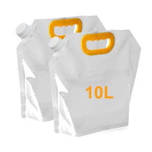 AMX Home Lot de 2 bidons d'eau de 20 litres avec bouchon à vis | Bidon AMX Home Lot de 2 bidons d'eau de 20 litres avec bouchon à vis | Bidon
