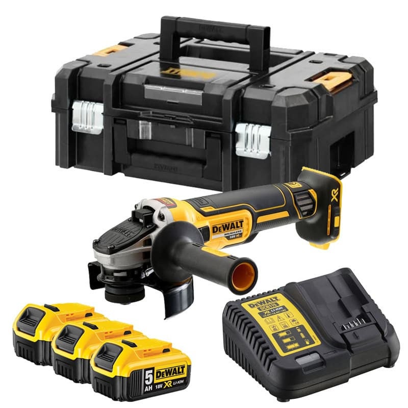 DEWALT SZLIFIERKA KĄT. 18V DCG405P3 3x5,0Ah