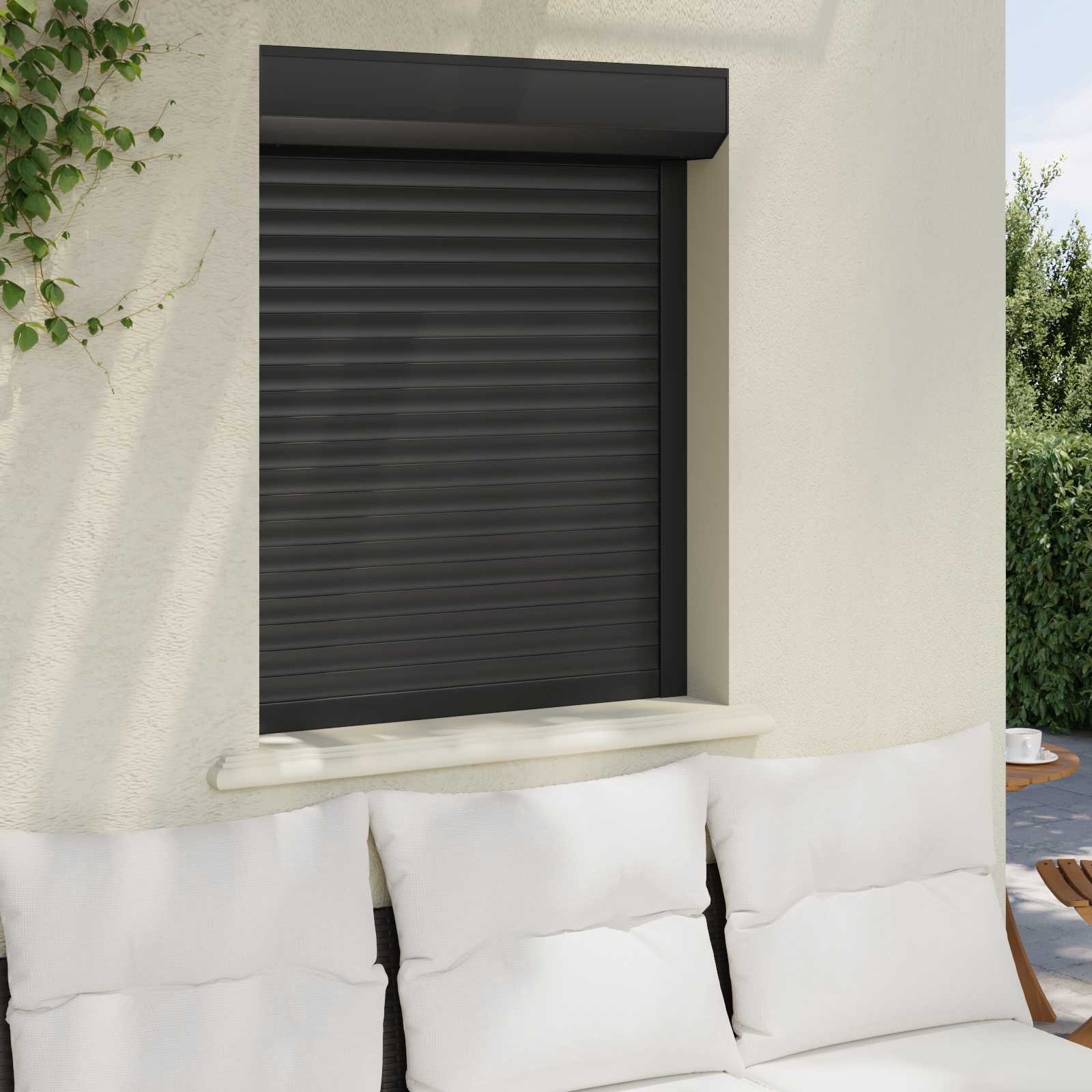 Un Store Roulant Store Roulant Anthracite 80 x 100 cm Aluminium et Polyuréthane | Leroy ...