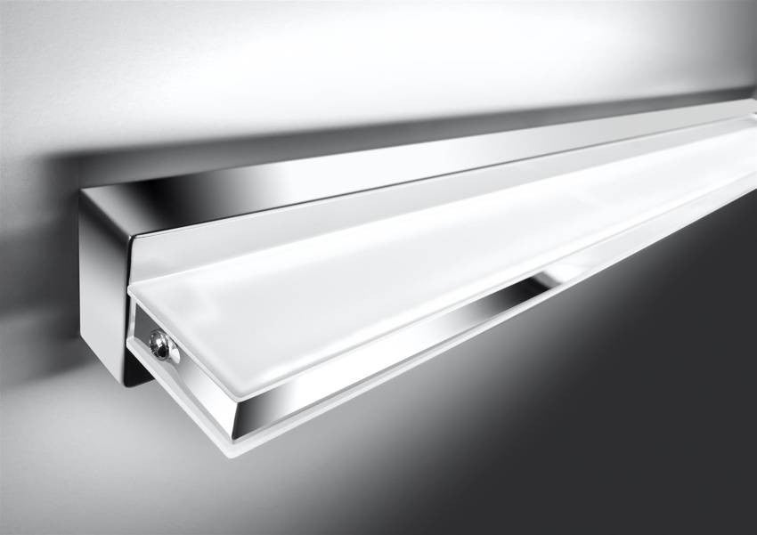 Kinkiet ścienny Sumo chromowany biały LED 12W wym: 4 x 60 x 10 cm akryl IP20 Candellux