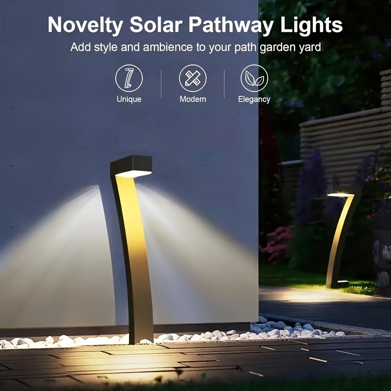 Lot de 7 lampes solaires LED d'extérieur - Lot de 4, étanchéité IP65, lampadaire de jardin 0,45 W, idéal pour les allées, les patios et les allées - 5