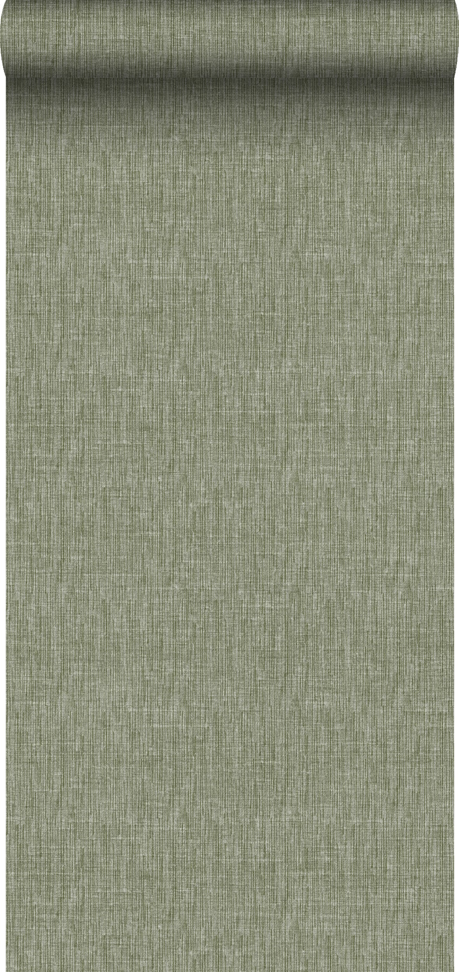Tapeta lniana tekstura szaro-oliwkowym - 53 cm x 10 m - SANDERS &amp; SANDERS