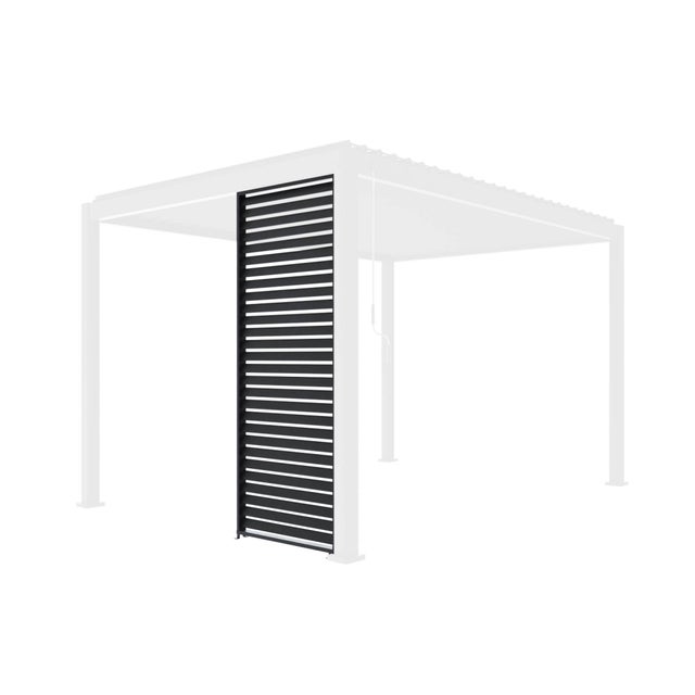 Persiana in alluminio da 100cm per pergola a lamelle triomphe, Antracite