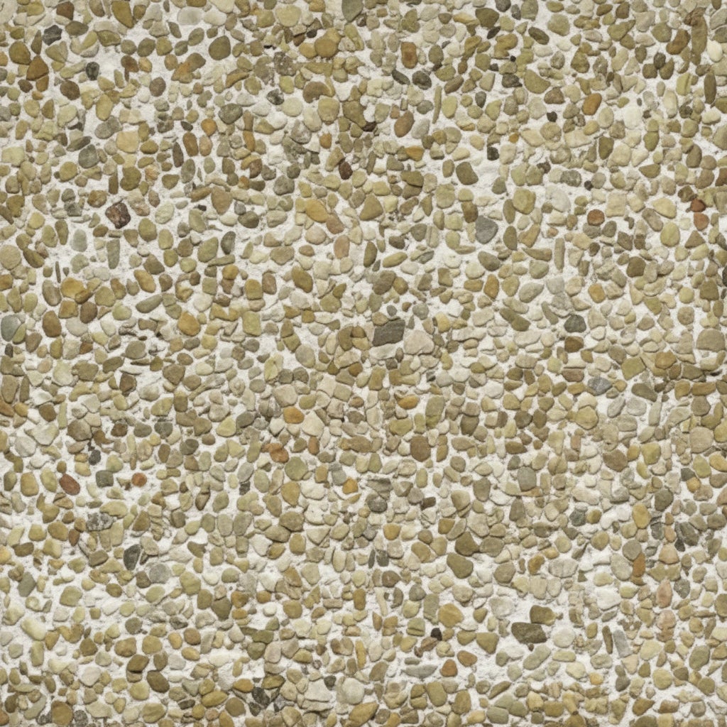 Terrazo de Canto rodado PiedraViva Amarillo / Pack 15 un (2.40 m2) / 40x40x4 cm - Piedra mediana - Fondo blanco - 3