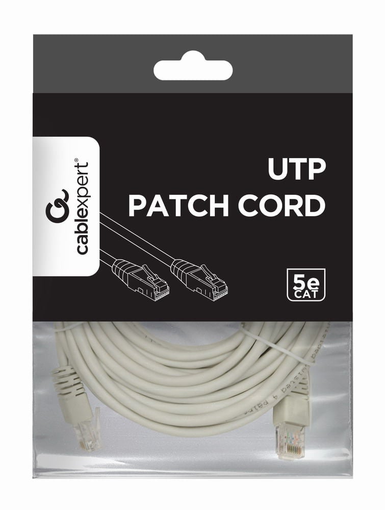 Câble Réseau Rigide UTP 5ème Catégorie GEMBIRD Gris 10 m - 6