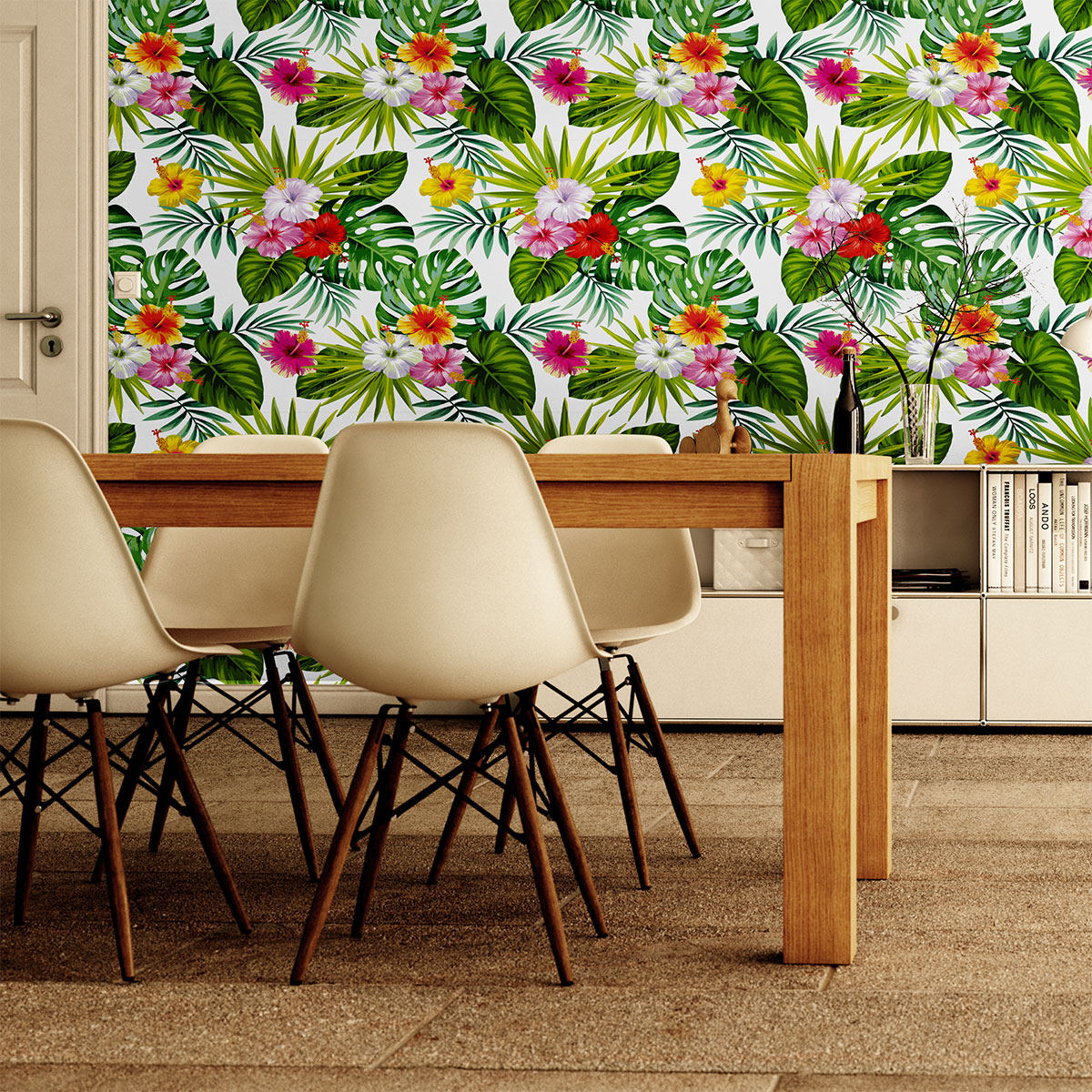 Adesivo carta da parati tropicale Sullana - Sticker adesivo - adesivi murali - 60x60cm - 3