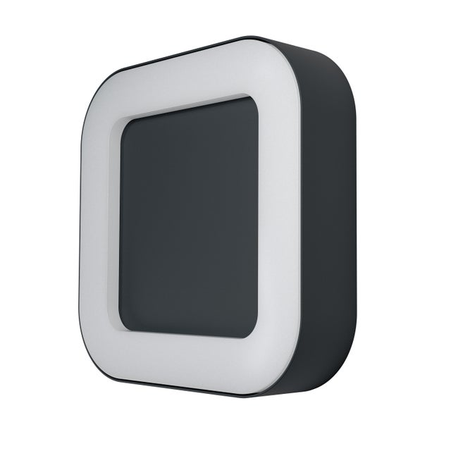 OSRAM ENDURA Style Square plafonnier/applique LED extérieur carré gris foncé en aluminium, économe en énergie, protection IP44, pour terrasse et