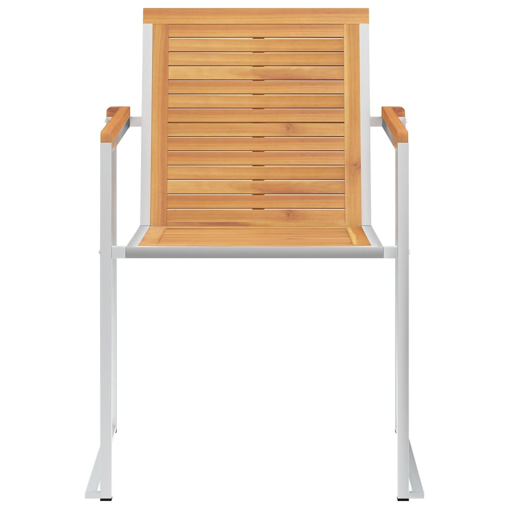Maison Exclusive - Sedie da Giardino con Cuscini 4 pz in Legno Massello di Teak - 5