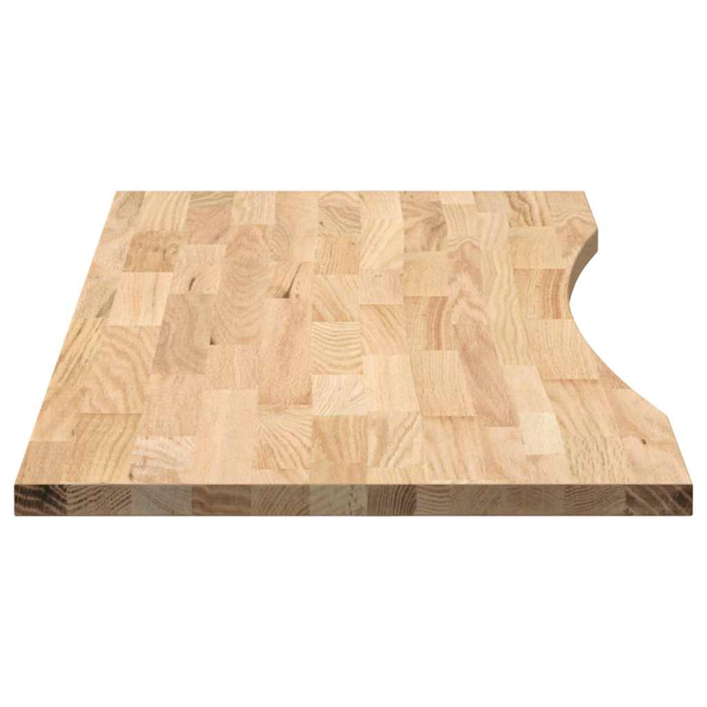 Dessus de bureau non traité, rectangulaire, en bois massif de chêne - 6