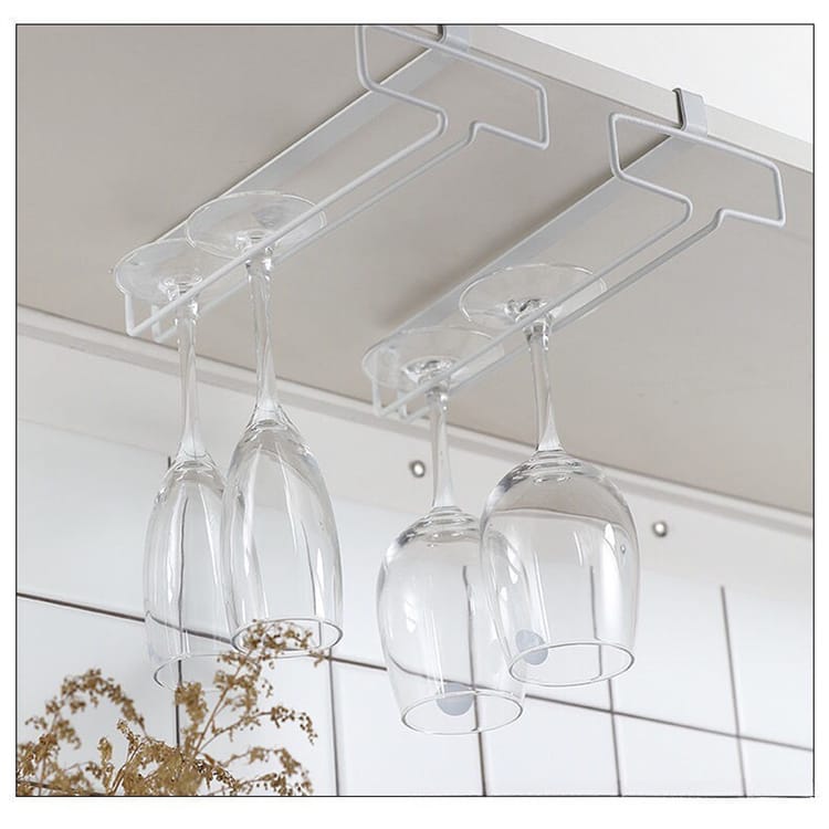 Porte-verres à vin blanc à double rangée, porte-verres suspendu, support à verres à vin, porte-verres à vin suspendu - 5