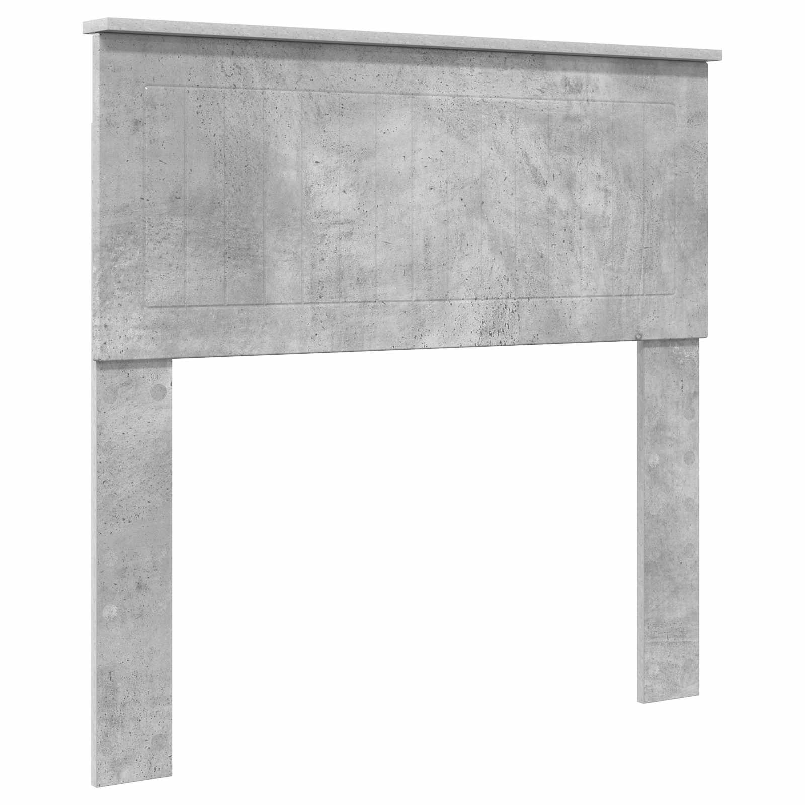 Cadre de lit avec tête de lit gris béton 90 x 190 cm pin massif - 6