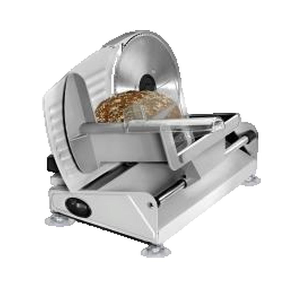 Clatronic Cortafiambres De Acero Inoxidable, Corte Ajustable, Disco Corte 19 Cm, Hoja Dentada Universal Plata 150W Ma 3585 - Imagen 2
