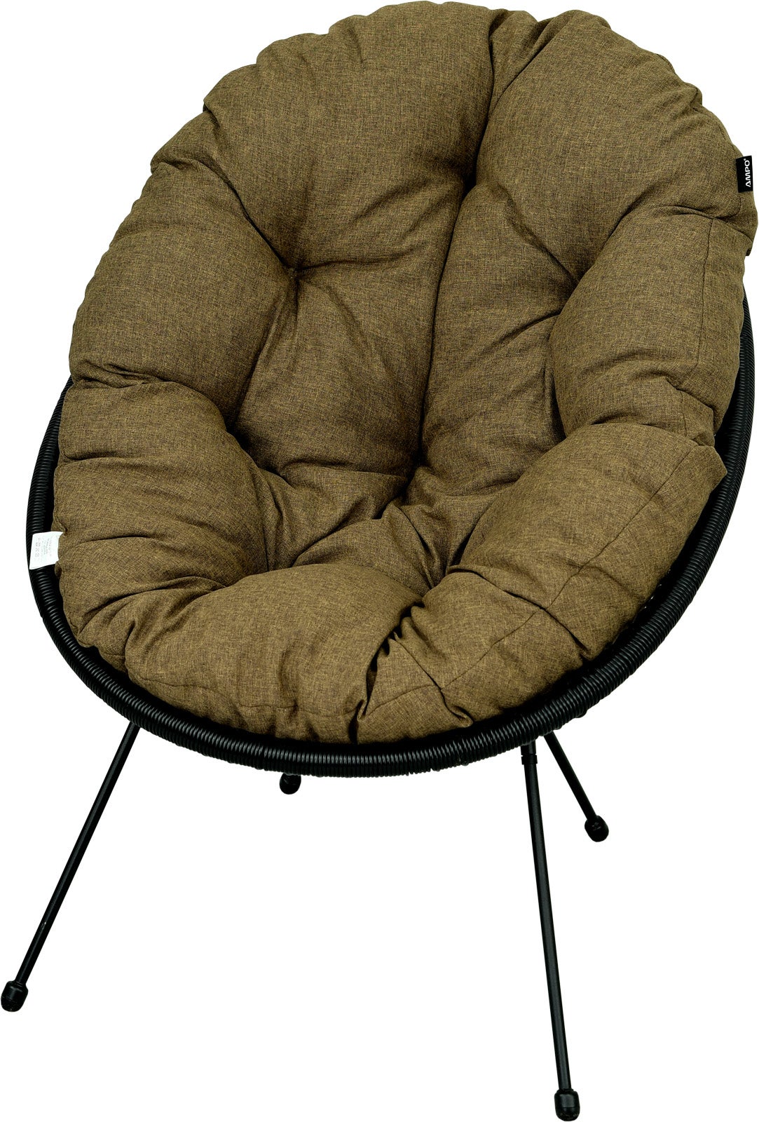 Poduszka na fotel żyłkowy krzesło Acapulco AMPO brązowy melanż 1 szt.