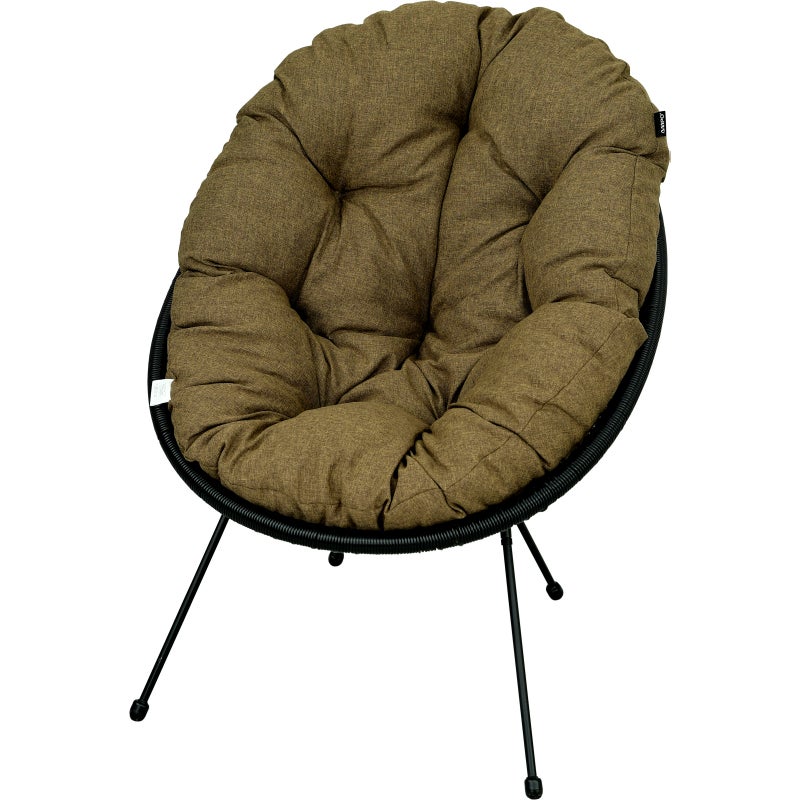 Poduszka na fotel żyłkowy krzesło Acapulco AMPO brązowy melanż 1 szt.