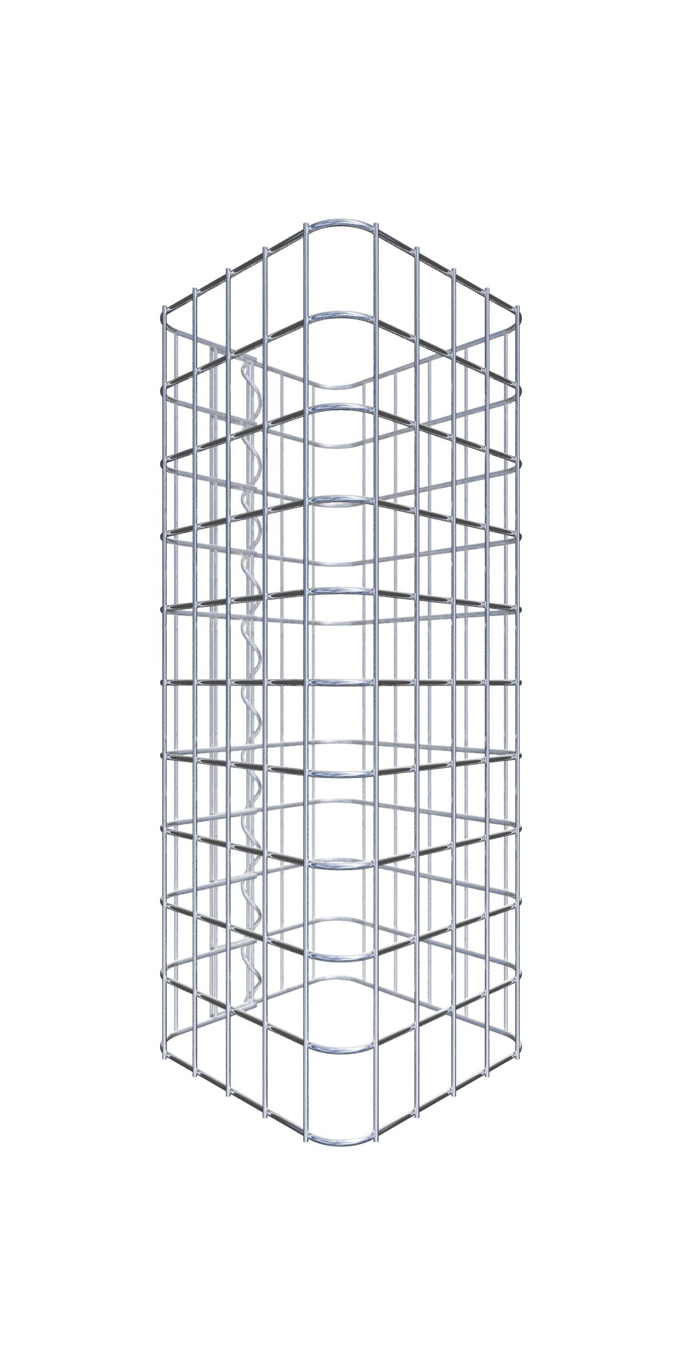 Kolumna gabionowa 27 x 27 cm MW 5 x 5 cm kwadratowa - Wysokość: 0,50 m