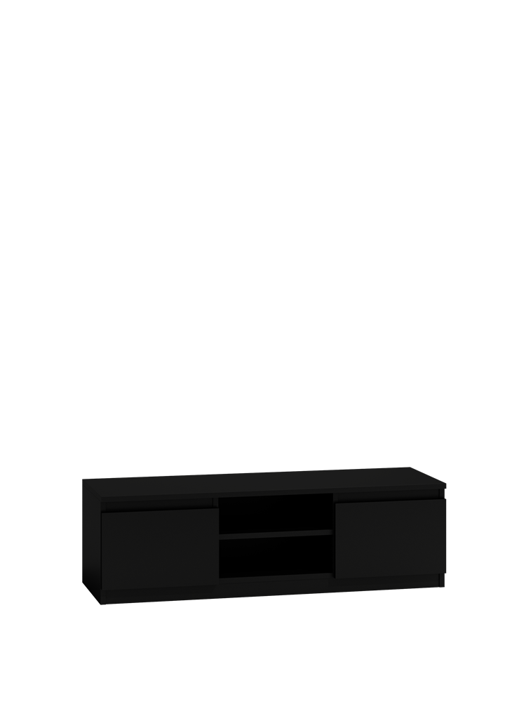 Szafka RTV 120 Topeshop Stolik 120 Cm CZARNY 40x120x36 cm 1 szt.