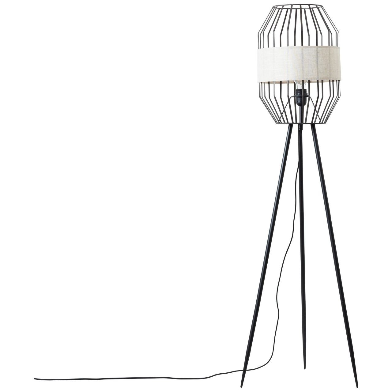 Brilliant Lampa ścienna LED Marty 2 żarówki wysoki/niski piaskowy czarny metal/drewno czarny 2x GU10, 10 W, żarówki LED w zestawie i wymienne - 4