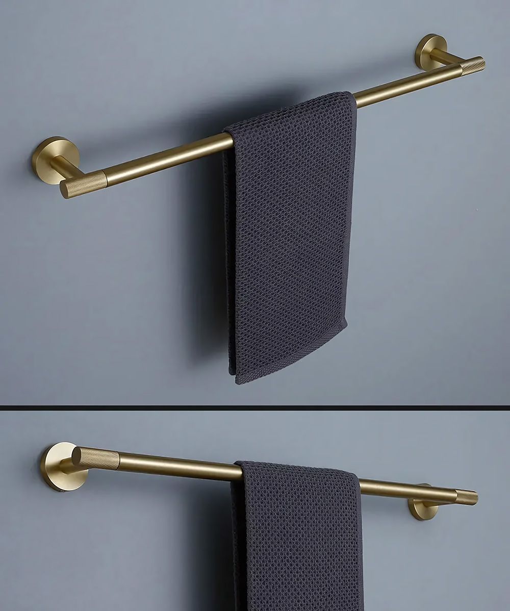 Wieszak łazienkowy jednoramienny 6603 Modern Złoty Szczotkowany - 4