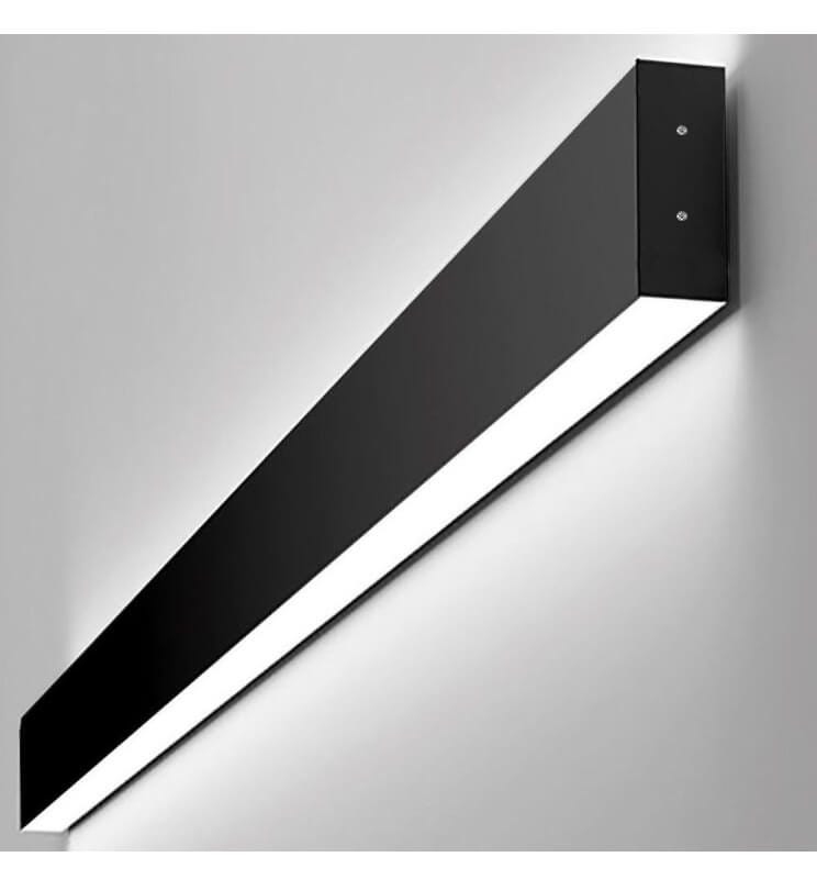 Aplique Pared Lineal Negro 0.5 M, 14W, IP54, Doble Luz Led Regulable ...