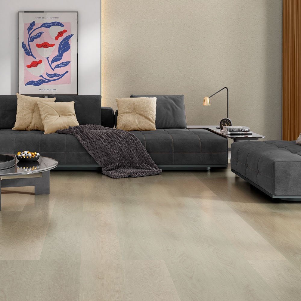 Galaxy  Suelo Vinílico Clic Spc Orion Large Snow Silence , Leroy Merlin