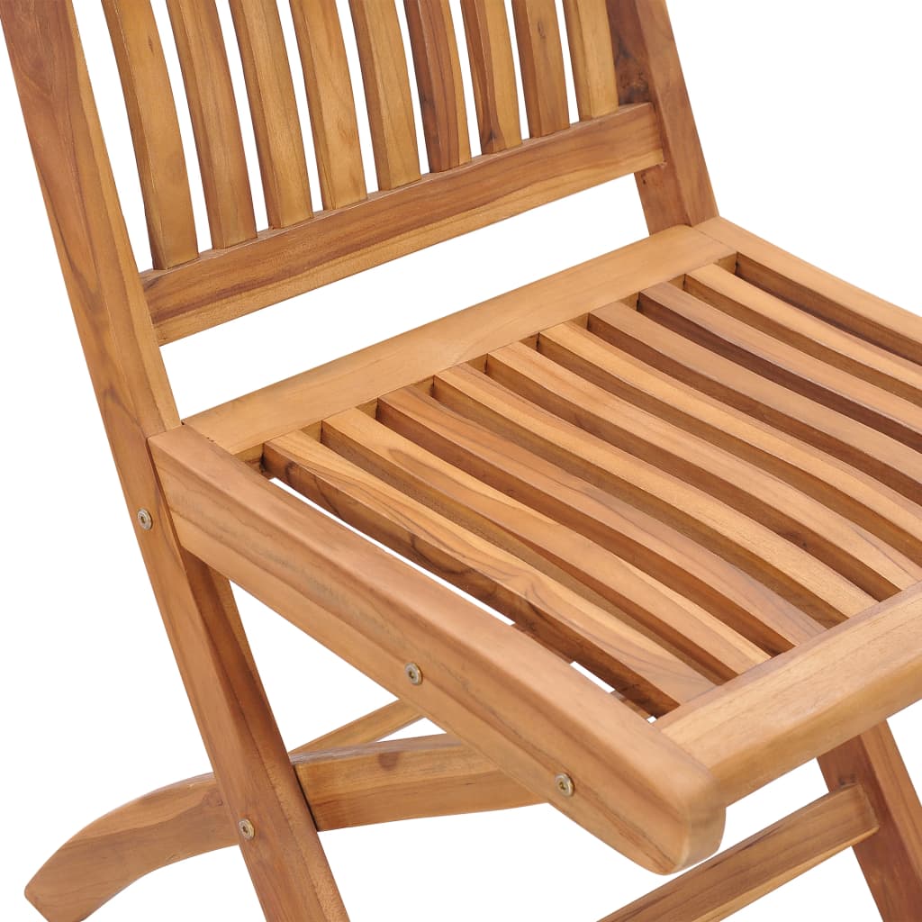 Maison Exclusive - Sedie da Giardino Pieghevoli con Cuscini 6 pz Massello di Teak - 6